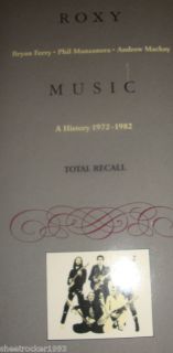 Roxy Music Total Recall A History VHS Bryan Ferry LQQK