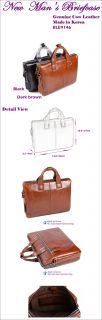 Man Briefcase Man Business Bags Genuine Cowhide Leather Made in Korea 