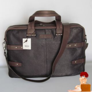 New Cole Haan Leather Tennyson Briefcase Messenger Bag