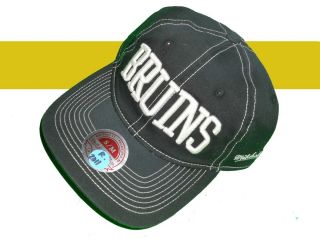 Boston Bruins Mitchell Ness Vintage Reto Wordmark Fitted Hat