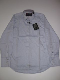 Blaque Label Pin Dot Blue Stripe English Laundry LS Shirt Longsleeve 