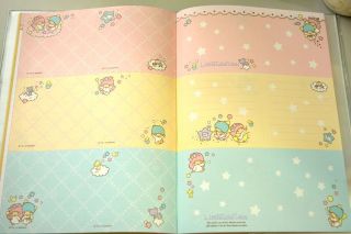   Stars Schedule Book Monthly Planner Agenda Diary w Stickers A5