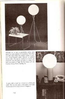 1976 BUILD MID CENTURY MODERN LAMP LIGHTING DESIGN BOOK BUBBLE LAMP