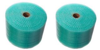   12 Lot 3/16 (Sm) Green Recycled Bubble Cushioning Wrap 