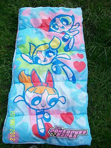Powerpuff Girls Sleeping Bag Bubbles Buttercup Blossom Fair Cond