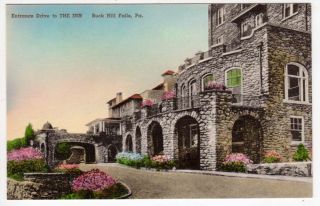 Tinted Postcard of The Inn in Buck Hill Falls Pennsylvania