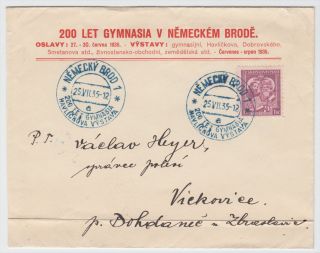 Czechoslovakia Nemecky Brod Cancels on 1935 Cover, creased. Make 
