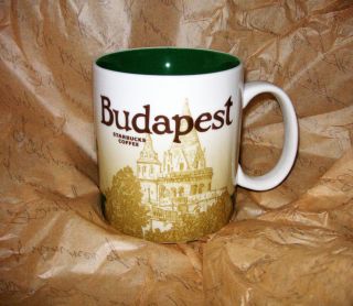 STARBUCKS COFFEE BUDAPEST HUNGARY CITY MUG NEW 16fl oz 473ml LIMITED 