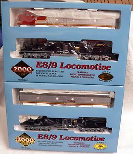   FE E8 9 Locomotives 11 Walthers Santa FE Budd Coaches HO Scale