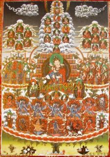 Beautiful Tibetan Thangka Cover Padmasambhava Buddha