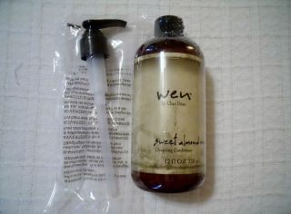 New SEALED Wen Sweet Almond Mint 12 oz Cleansing Conditioner with Pump 