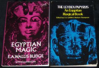 EGYPTIAN MAGIC Budge & LEYDEN PAPYRUS EGYPTIAN MAGICAL BOOK 2 Books 