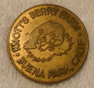 VINTAGE KNOTTS BERRY FARM BUENA PARK CALIFORNIA GOOD LUCK COIN