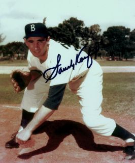 Brooklyn Dodgers Ebbets Field Color Signed Sandy Koufax 1