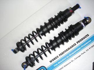 Works Black Trackers Shocks Build to Order with Dual Rate Springs and 