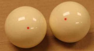   operated pool table red dot cue balls   qty of 2 for 1 price Aramith