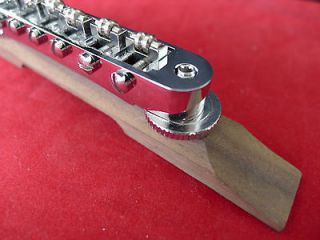 Archtop Jazz Guitar Rosewood Bridge W Roller Saddles Adjustable Chrome 