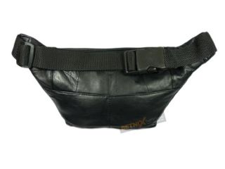 Leather Waist Bag Bum Bag Travel Pouch Pack Black Brown