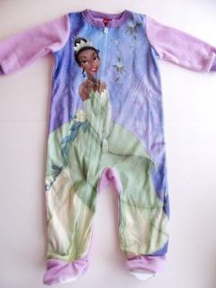 nwt disney princess frog tiana pajamas girls 12 18 mos