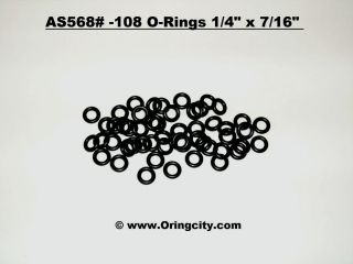 AS568 108 O Rings 1 4 x 7 16 50 Buna N 70 Duro