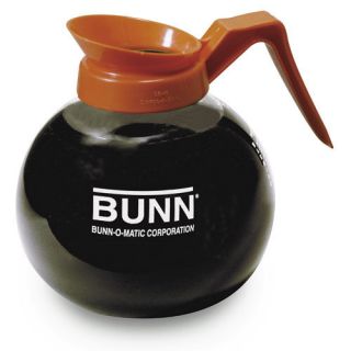 Bunn Coffee Pot Decanter Decaf Orange 42401 0101 Glass