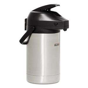 Bunn 2.5 liter Push Button Airpot Coffee Pot Stainless Steel   NEW IN 