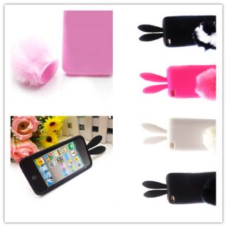 Selectable Bunny Rabbit Soft Skin Case Cover for Apple iPod Touch 4G 