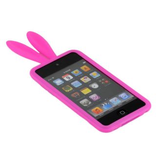 Pink New Rabbit Silicone Case Cover for iPod Touch 4th