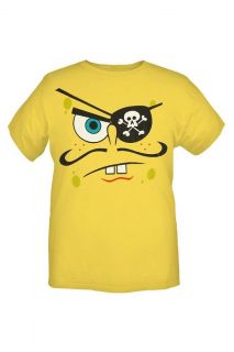 sweet spongebob squarepants pirate head t shirt new 2x time