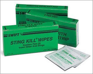 insect sting relief wipes contain lidocaine 10 wipes time left