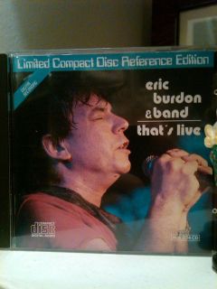 Thats Live The Animals Eric Burdon CD Import RARE Limited Edition 