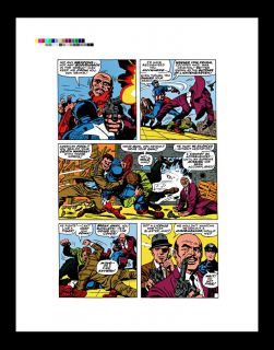 Jack Kirby Captain America 101 RARE Production Art PG 19