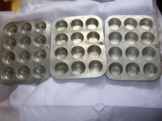 Vintage Mini Muffin Pans 3 Comet 2 Muffinaire Junior 1  Maid of 