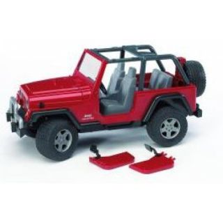 Bruder Jeep Wrangler Unlimited Metal Cars Kids Jeep Red Toy Jeep 