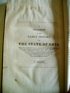 1839 Antique Ohio History Map Engravings Signed Burnet