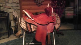   Barrel Saddle Custom Made by Gerald Bethune Bear Trap Front 15