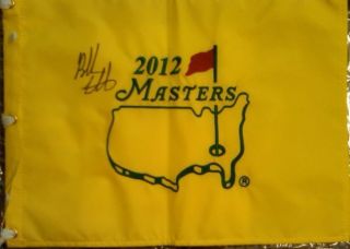 Bubba Watson Signed 2012 Masters Champion Golf Flag