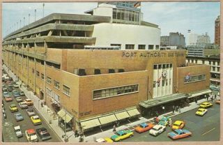 NY Port Authority Bus Terminal New York 1964 Postcard