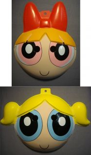   powerpuff girls blossom and bubbles halloween masks made of pvc these