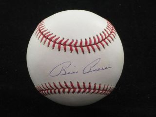 Billy Pierce Single Signed Baseball White Sox Tigers Giants Tristar 