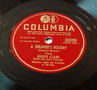 Buddy Clark   Envy   A Dreamers Holiday   78rpm