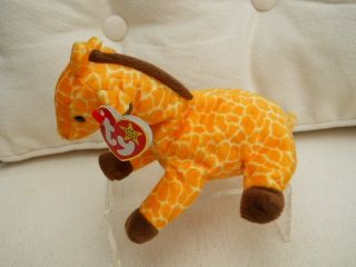 Ty Beanie Buddy RARE Twigs Giraffe Near Mint Plush Stuffed Book Toy 