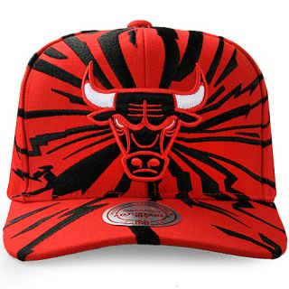   Wool Cap Bulls Mens Sz One Caps Hats Snapback NJ09Z Bulls Red