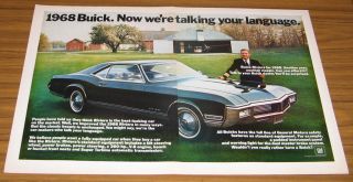 1967 Vintage Ad The 1968 Buick Riviera with 360 HP V 8 Engine