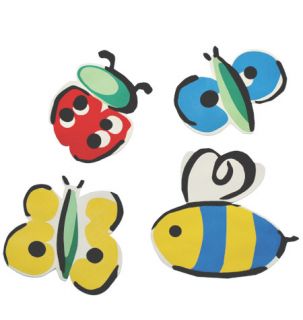 Bumble Bees Lady Bugs Butterflies Butterfly 25 Bug Wallies Wall 
