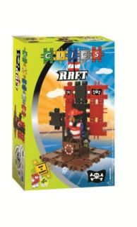 Clics Building Toy Pirate Raft Set 44 Pieces New