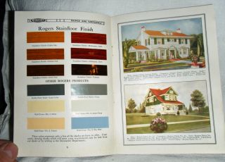   Paint and Varnish Brochure Rogers C 1921 Color Orwell PA