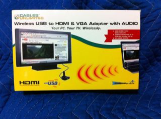   Laptop to HDMI and VGA Adapter w Audio By★cables Unlimited★