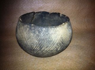 Indian Artifacts Pottery Caddo Incised Bowl G8