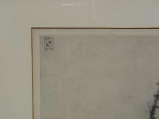 ETCHING BY BURNELL POOLE OF BANGALORE, SIGNED IN PENCIL, 1929